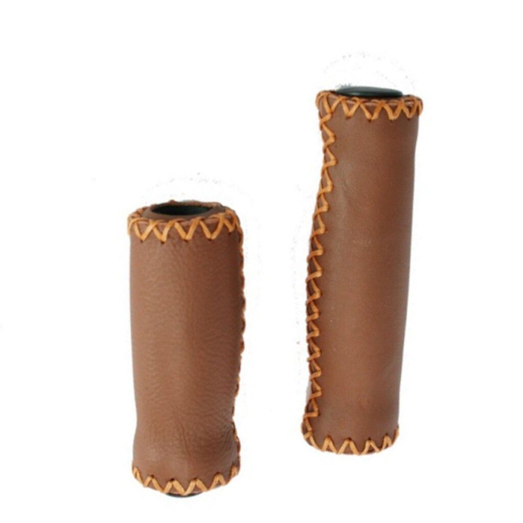 Velo handvatten leer 92/127mm licht bruin