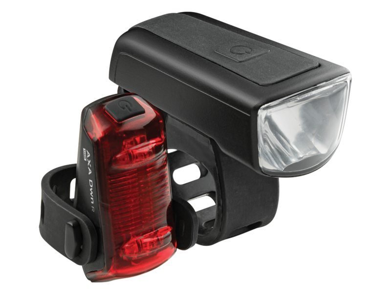 Axa verlichtingsset DWN 30 usb 30 lux Zwart