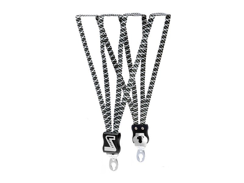 Simson snelbinder lang zwart/wit Black/White Mixed
