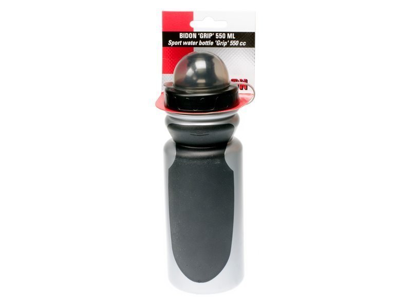 Simson bidon Grip 550ml zwart/grijs met stofkap