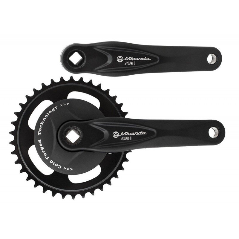 Miranda crankstel 38t Alfa 1 disc 92mm Black