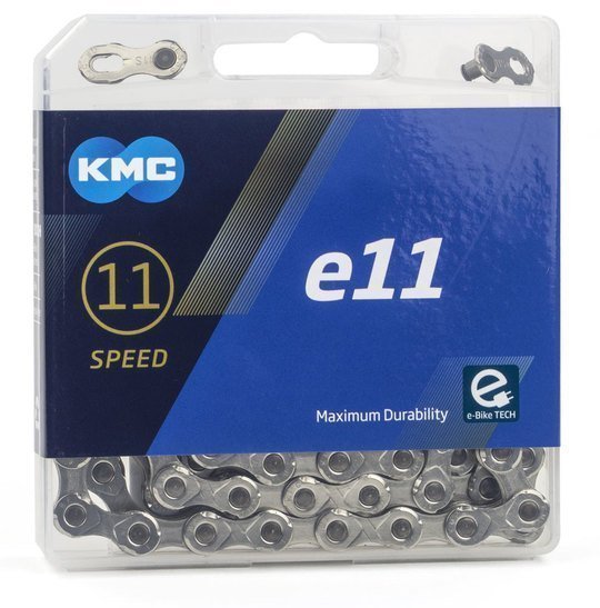 Kmc ketting E11 silver E-bike 122s Zilver