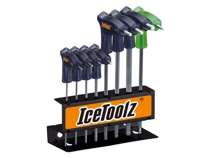 Icetoolz bolkop inbussleutel set Zwart