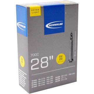 Schwalbe bnb SV20 Extra Light 28 x 0.75 – 1.00 fv BLACK