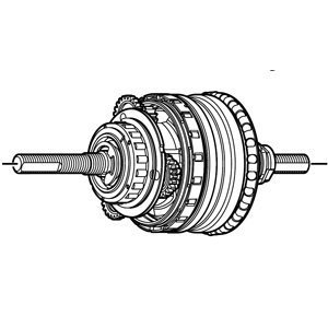 Shimano binnenwerk Nexus 8v SG-8R36 184mm premium