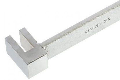 Cyclus crankrichter 50cm voor stalen cranks Zilver