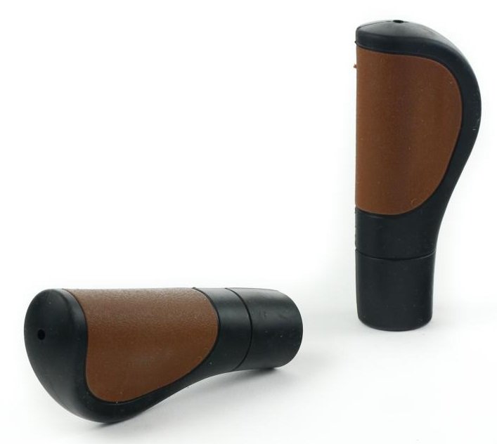 Widek handvatten City comfort 120mm zwart/bruin
