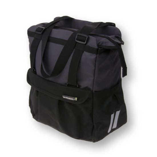 Basil shoppertas XL zwart antra 20L Zwart/Antraciet