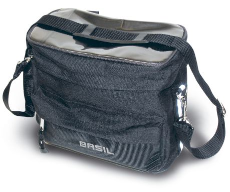 Basil stuurtas Mali m klitterband 8L Black