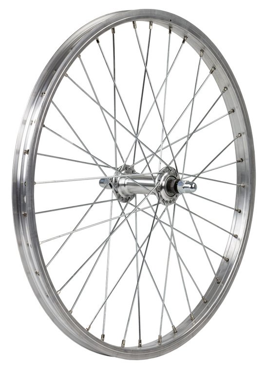 Roland voorwiel 20 x 1.75 vast Alu Stand zi Zilver