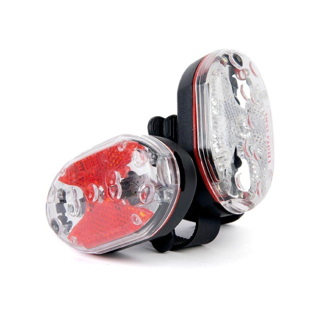 Ikzi Light verlichtingsset ovaal 5 led batterij Rood