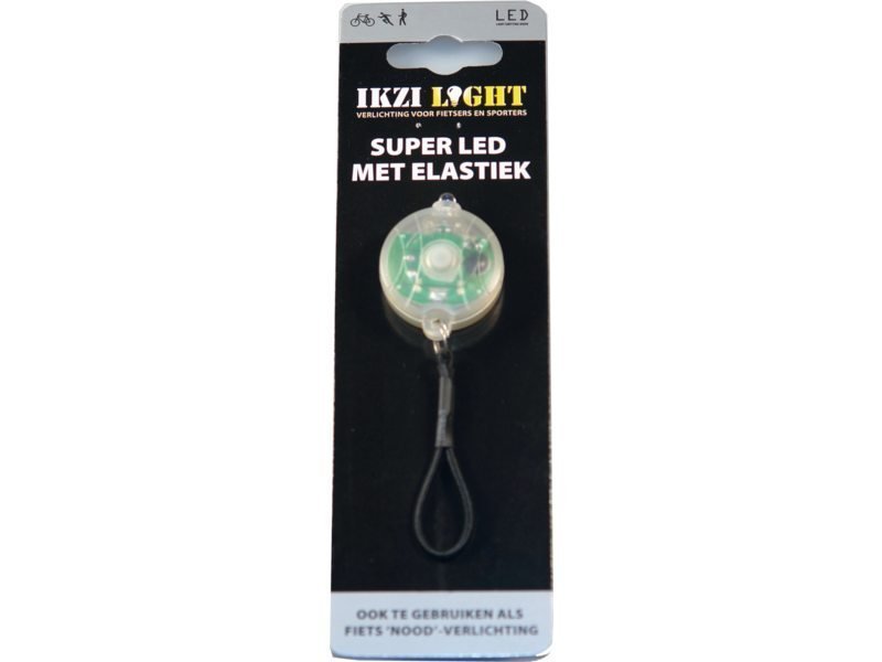 Ikzi Light lamp rond batterij met elastiek Wit