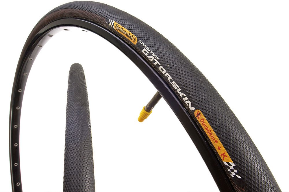 Continental btb Sprinter Gatorskin Tube 700 x 22 z Zwart