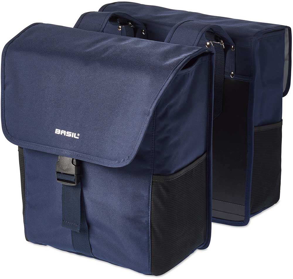 Basil dubb tas Go denim dark bl Blauw