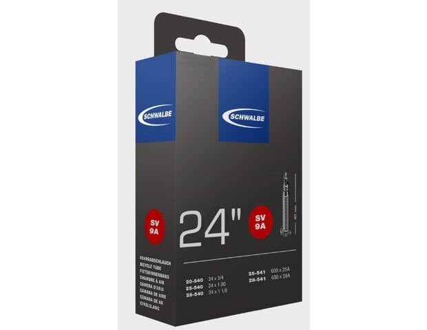 Schwalbe bnb SV9A 24 x 3/4 – 1 1/8 fv 40mm BLACK