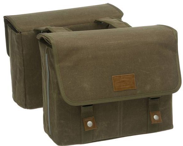 New Looxs dubbele tas Mondi canv grn Groen