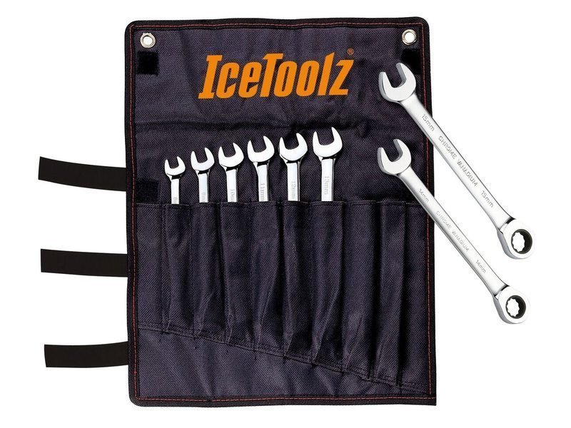 Icetoolz steek/ring ratel set Zwart