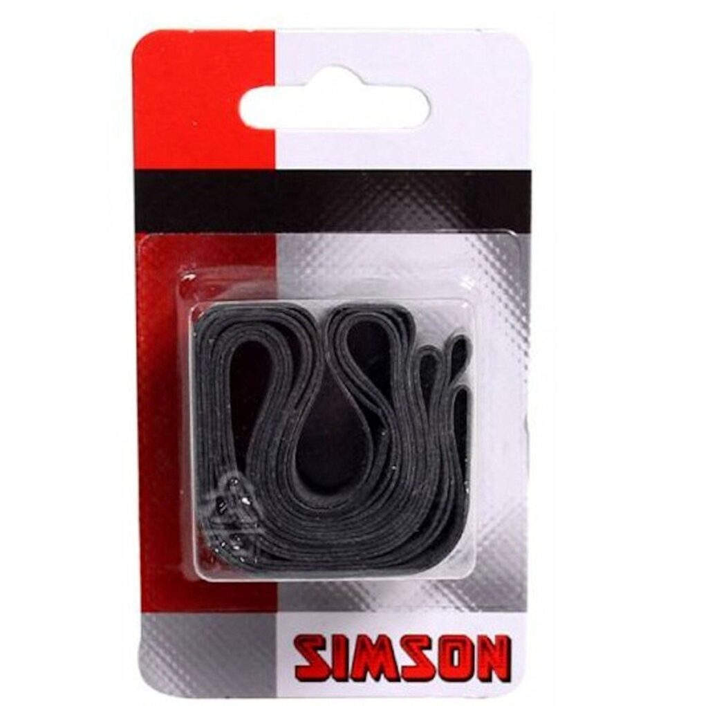 Simson velglint 26/28 rubber 20 mm Zwart