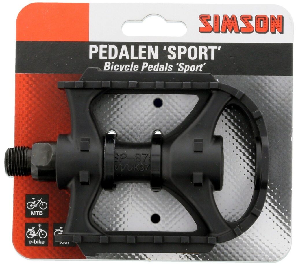 Simson pedalen Sport Zwart