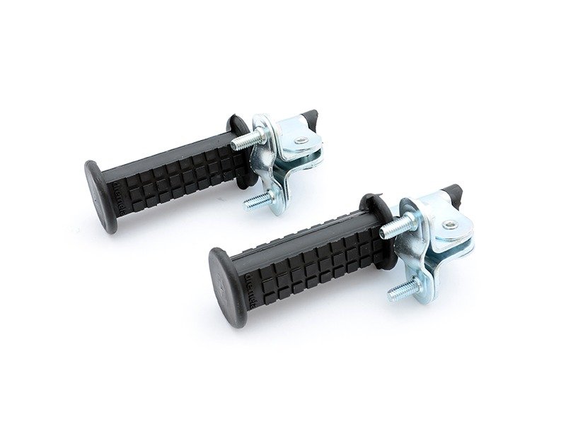 Simson voetrusten Zilver|Zwart