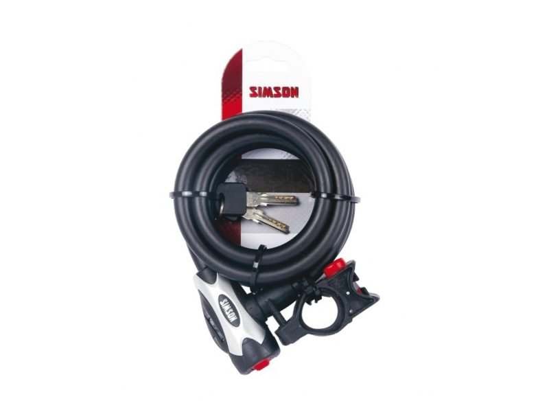 Simson kabelslot Pro 12×180 Zwart