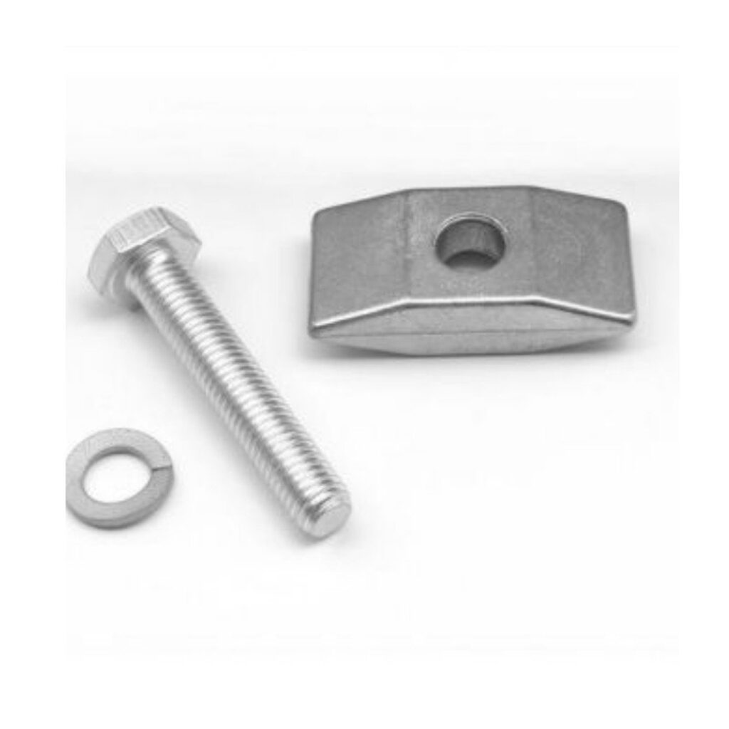 Esge standaard bovenplaat+bout Zilver - Afbeelding 2
