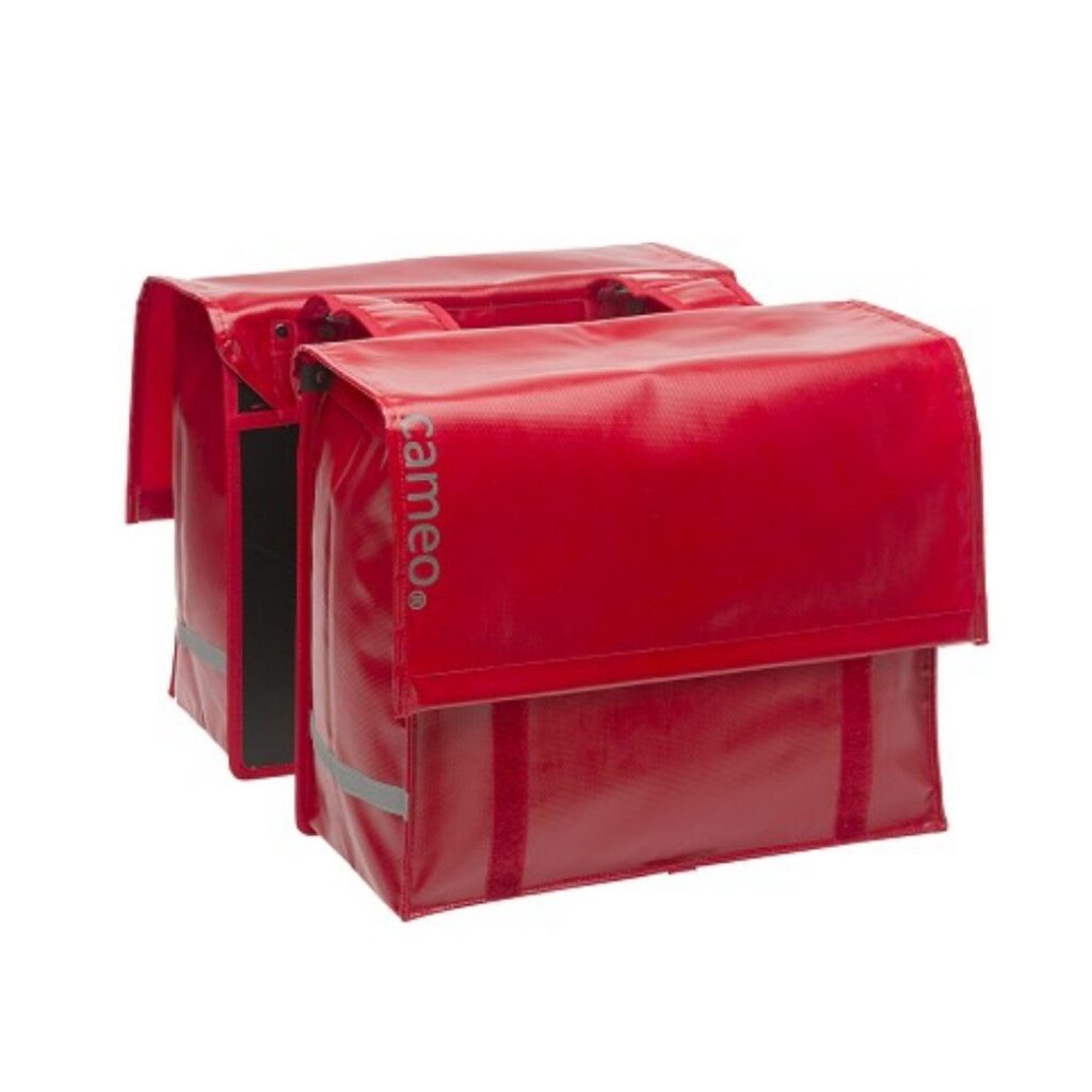 Cameo fietstas dubbel bisonyl 46L Rood