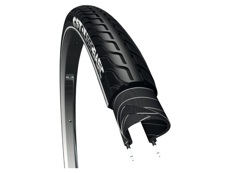 Cst btb Basic 28 x 1 3/8 zw refl BLACK