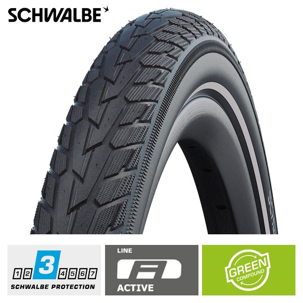 Schwalbe btb Road Cruiser 22 x 1.75 zw refl BLACK