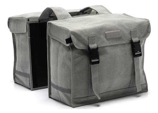 New Looxs dubbele tas Canvas Deluxe cool grey
