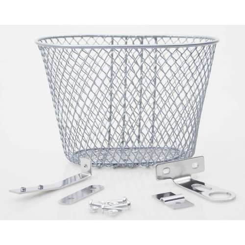 Unbranded Piazza fietsmandje klein 7,5L 25,5×17,5x17c Zilver