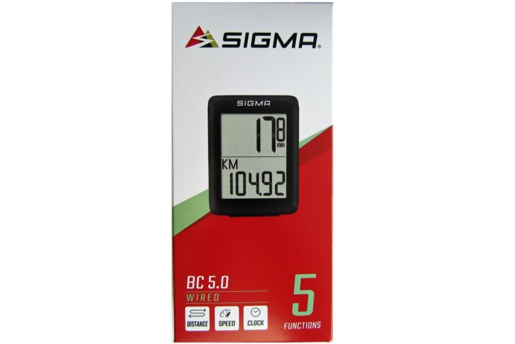 Sigma fietscomputer BC 5.0 WR Zwart