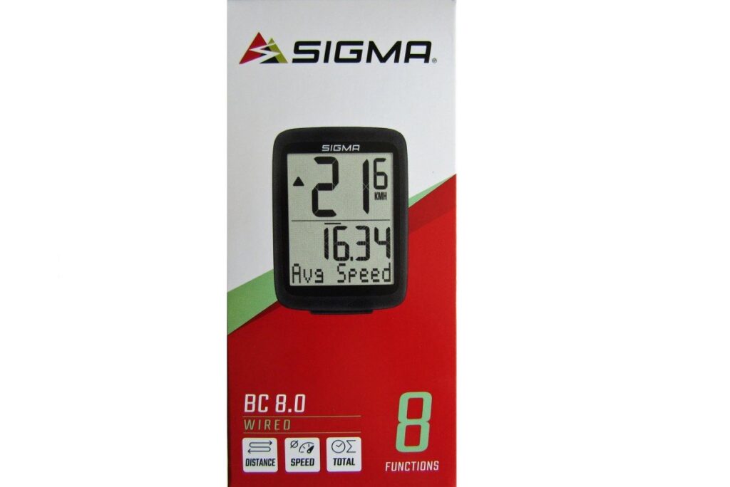 Sigma fietscomputer BC 8.0 WR Zwart
