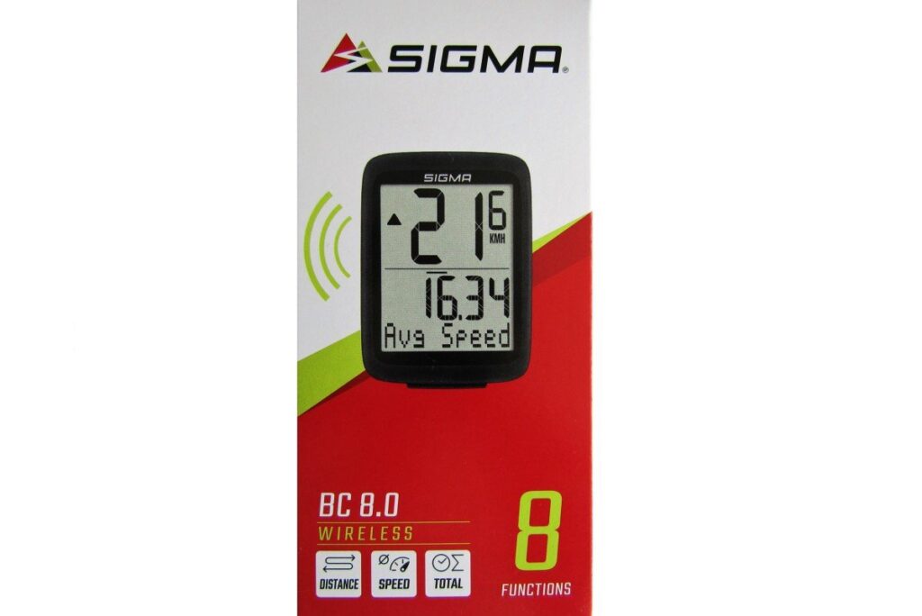 Sigma fietscomputer BC 8.0 WL ATS Zwart
