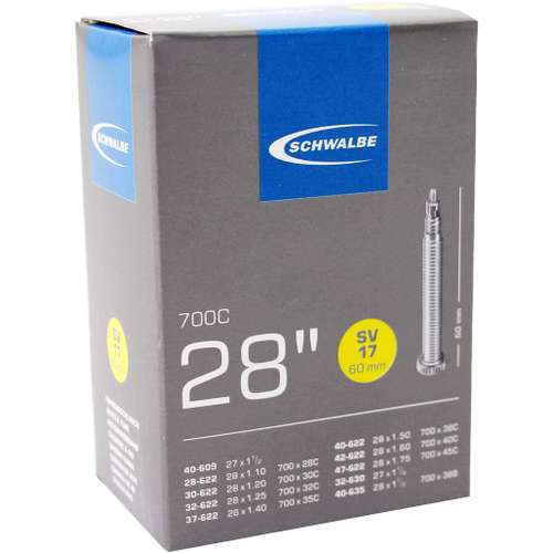 Schwalbe bnb SV17 28 x 1.10 – 1.75 fv 60mm BLACK