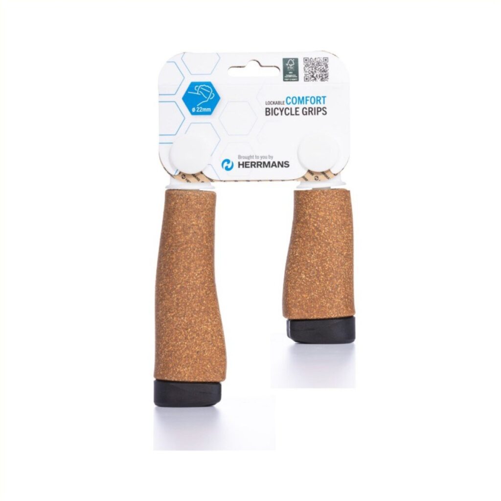 Herrmans handvatten Click DD37 90/125mm kurk Bruin/Zwart