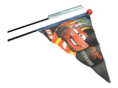 Widek vlag Cars 2 Zwart/Rood