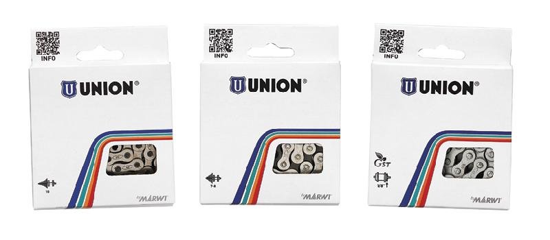 Union FF1201A Ketting 410H 1/2×1/8×112 Zwart