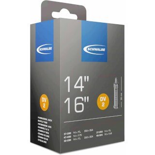 Schwalbe bnb DV2 14 x 1 1/4 – 16 x 1.50 hv 32mm Zwart