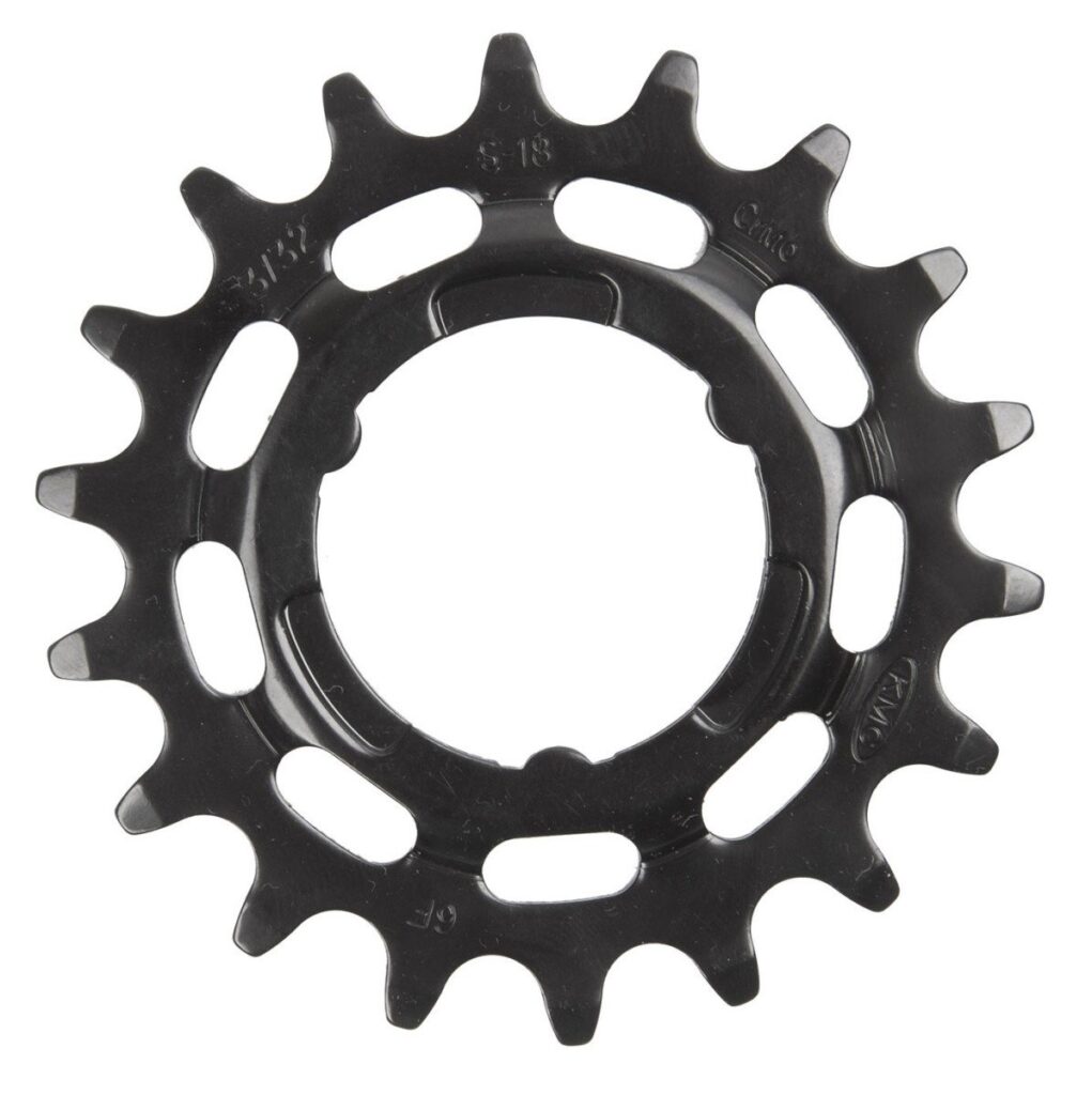 Kmc tandwiel 18T Shimano 3/32 Zwart