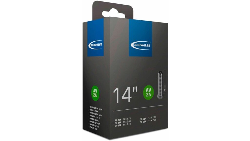 Schwalbe bnb AV2A 14 x 1.75 - 2.35 av 40mm BLACK - Afbeelding 2