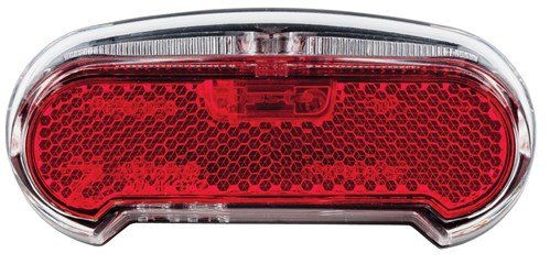 Axa achterlicht Riff switch batterij 80mm Rood|Zwart