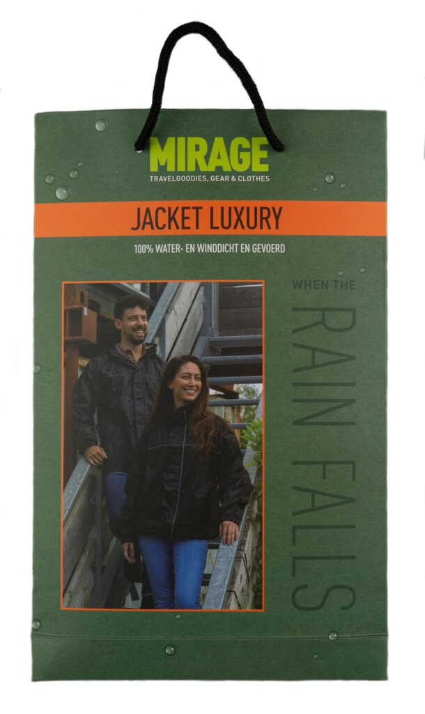 Mirage Rainfall regenjack Luxury Zwart