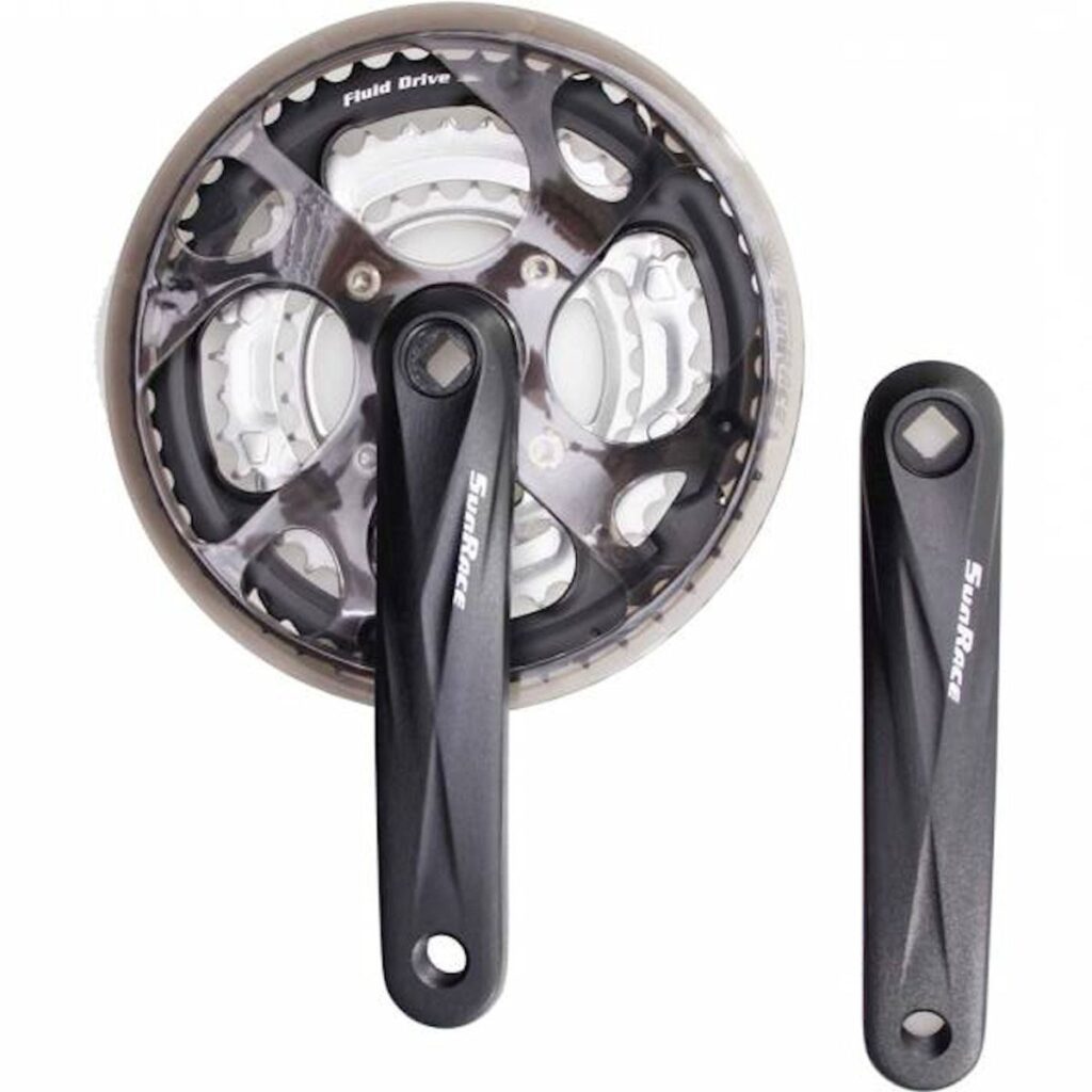Sunrace crankstel M300 48/38/28 Black