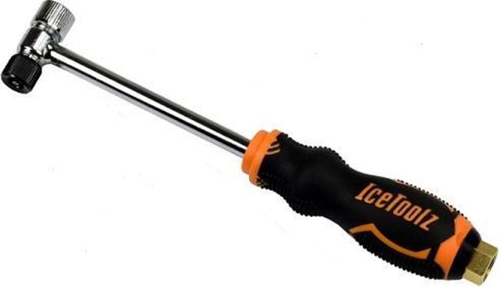 Icetoolz pomp compressorhandvat + schroefaansluiti Zwart