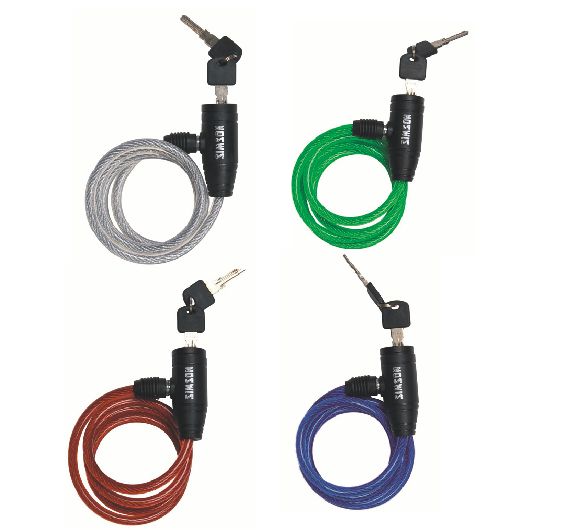 Simson kabelslot kinder sortie Zilver
