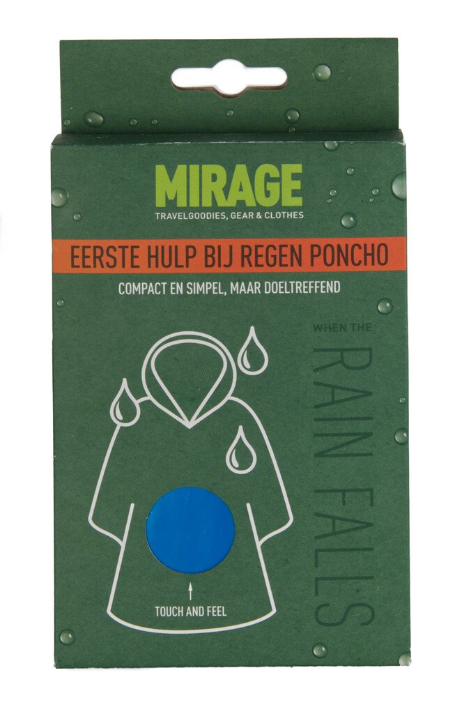 Mirage Poncho plastic Blauw