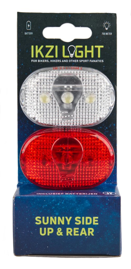 Ikzi Light verlichtingsset ovaal 3 led batterij Rood