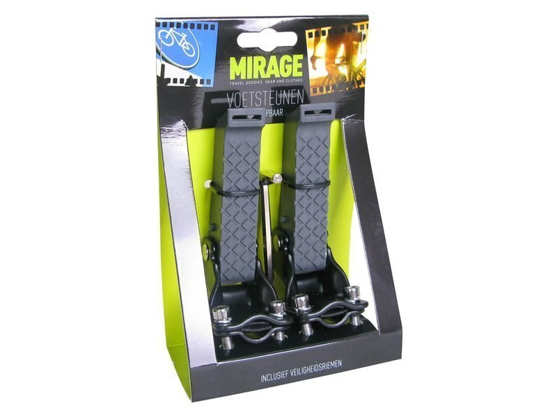 Mirage voetrusten achtervork opklapbaar Zwart