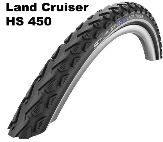Schwalbe btb 26×1.75 Landcr refl zw Zwart